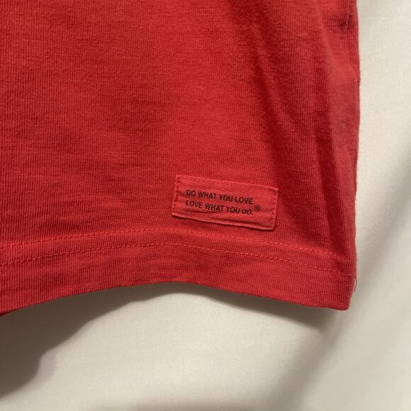 Life is Good T-Shirt Mens M Red Short Sleeve May The Course Be With You Crusher - Picture 3 of 9